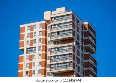 Exterior Of A Tower Blocks Around Canada Water In London