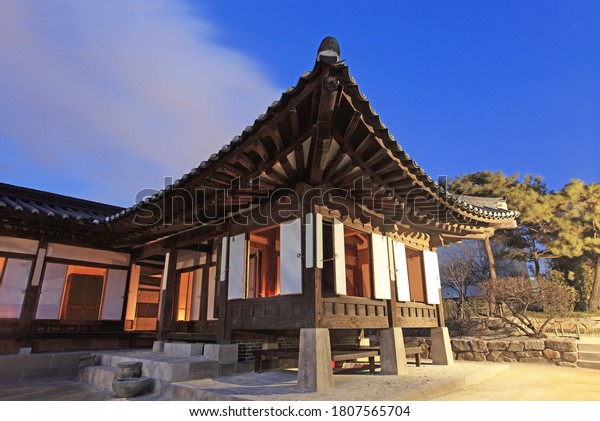 Exterior Traditional Korean House Stock Photo (Edit Now) 1807565704