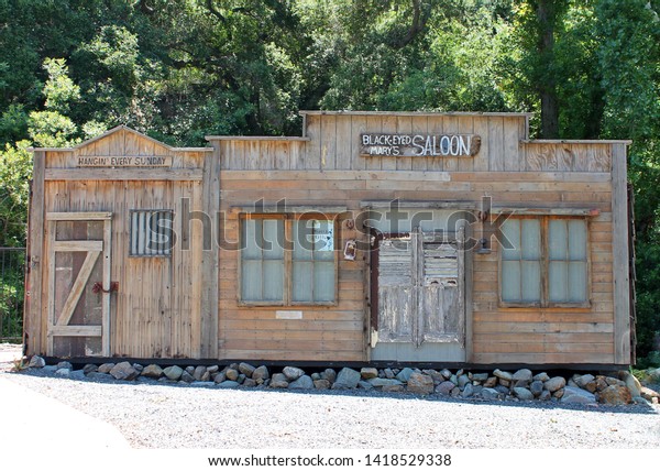 Exterior View Abandoned Wild West Saloon Stock Photo (Edit Now) 1418529338