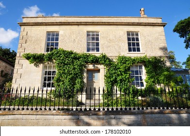 Exterior View Of A Beautiful English Georgian Era House