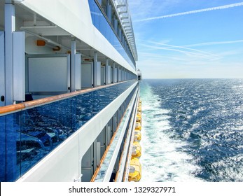 Exterior View Cruise Ship During Voyage Stock Photo 1329327971 ...