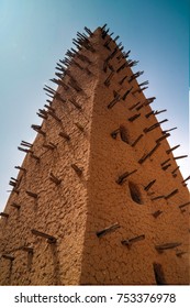 Exterior View To Grand Mosque Of Agadez In Niger