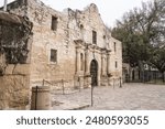 Exterior view of historic Alamo in San Antonio Texas