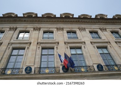 Exterior View Of The Luxury Hotel Ritz In Paris, France On April 23, 2022.