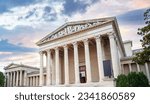 Exterior view of the Museum of Fine Arts in Budapest, Hungary