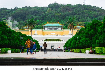 Exterior View Of The National Palace Museum In Taipei Taiwan