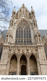 Exterior view of the Neo-gothic Votive Church in Vienna, Austria - Shutterstock ID 2271097671