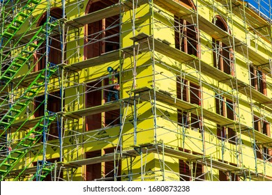 Exterior View Of New Multifamily Residential Building Facade Under Construction - San Jose, California, USA - 2020