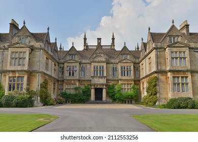 Exterior view of an old English Country Mansion House - Shutterstock ID 2112553256