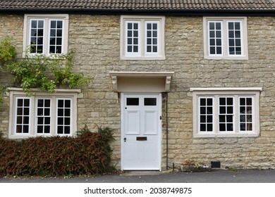 Exterior View Of An Old English Town House
