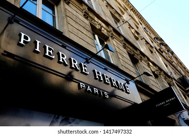 Exterior View Of Pastry Shop Of French Famous Pastry Chef Pierre Hermé In Central Paris Of France On April 19, 2019.