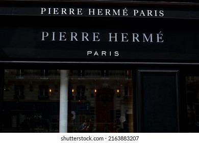 Exterior View Of Pastry Shop Of French Famous Pastry Chef Pierre Hermé In Central Paris Of France On April 23, 2022.