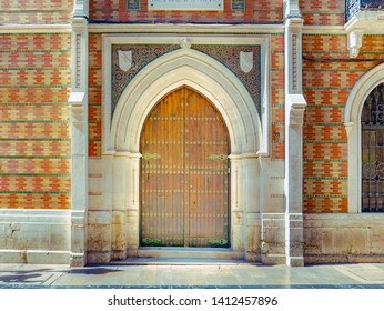 Exterior View Of The Post Islamic Christian Style Building And Former Hospital Saint Thomas In Malaga South Of Spain.