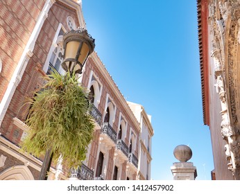 Exterior View Of The Post Islamic Christian Style Building And Former Hospital Saint Thomas In Malaga South Of Spain.