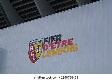 Exterior View Of The Stade Bollaert Delelis Which Is  The Main Football Stadium In Lens, France, That Was Built In 1933 And It Is The Home Of RC Lens On February 1, 2022.