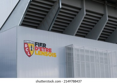 Exterior View Of The Stade Bollaert Delelis Which Is  The Main Football Stadium In Lens, France, That Was Built In 1933 And It Is The Home Of RC Lens On February 1, 2022.