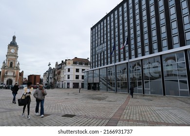 Exterior View Of Town Hall In Lens, France On February 1st, 2022.