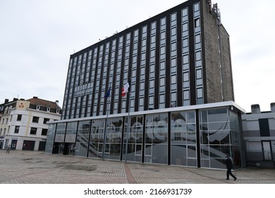 Exterior View Of Town Hall In Lens, France On February 1st, 2022.