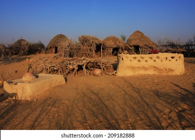 Exterior Of A Village Hut In The Great Thar Desert,Pakistan