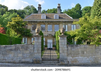 Exterior Wall And Entrance Of An English Country Mansion House