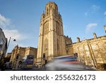  Exterior Of The Wills Memorial Building Part Of University Buildings In Bristol UK With Traffic In Foreground