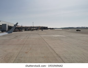 External View Of Málaga Airport In Spain.