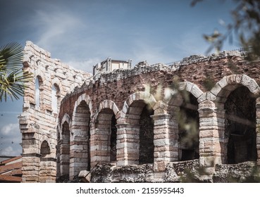 External View of the Verona Arena, Veneto, Italy, Europe, World Heritage Site