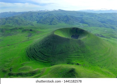 Extinct volcano Vayots Sar in Armenia.

According to historical data - he extinguished out in the 7th century.

The summit of the volcano is 2650m.