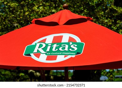 Exton, PA, USA - May 10, 2022: Rita's Italian Ice Is A Privately Owned Quick-service Restaurant Chain. There Are Over 500 Restaurants In 31 States, Most Located In The Mid-Atlantic.