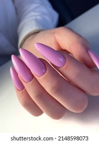 Extra Long Pink Nails Summer Manicure