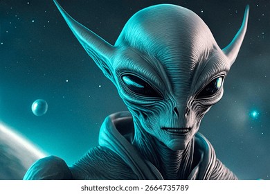 Extra terrestrial alien ET from another planet or star