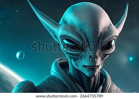 Extra terrestrial alien ET from another planet or star