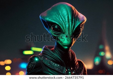 Extra terrestrial alien ET from another planet or star
