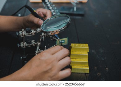 Extracting gold from computers involves recovering precious metals from electronic components. This process includes dismantling devices, collecting circuit boards