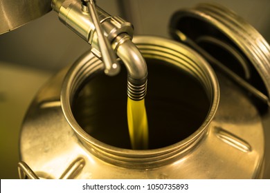 Extraction of oil from olives in a modern farm. - Powered by Shutterstock