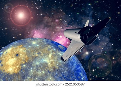 Extrasolar planet. Exoplanet. Alien planet.  The elements of this image furnished by NASA.