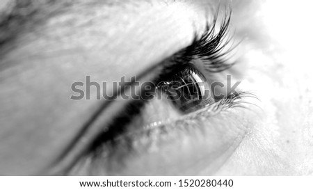 Similar – Image, Stock Photo fairy eyes Pupil Eyelash