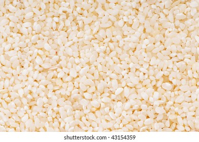 Extreme close up of white rice background - Shutterstock ID 43154359