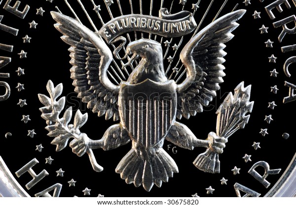 Extreme Closeup Eagle E Pluribus Unum Stock Photo Edit Now 30675820
