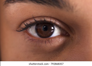 Extreme Close-up Photo Of African Woman's Eye