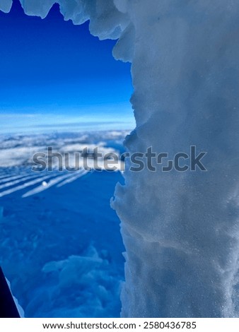 Extreme cold weather, everything frozen, Switzerland