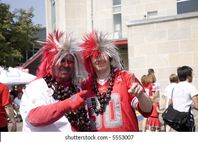 Extreme fans at an Ohio State football game