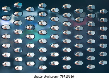 Extreme Macro Close Up Of A Cheese Grater