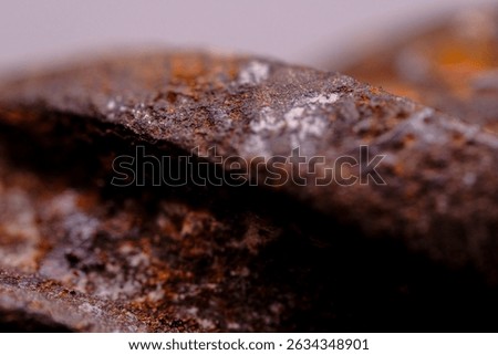 Extreme Macro Close up of Rusted Drill Bit