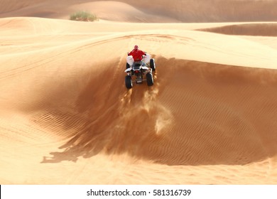 Extreme Sport. ATV On The Sand Dunes