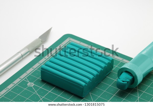 Extruder Cutter Bar Turquoise Polymer Clay Stock Photo Edit Now