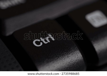eyboard Ctrl and Fn keys in focus, symbolizing user control and system operations.