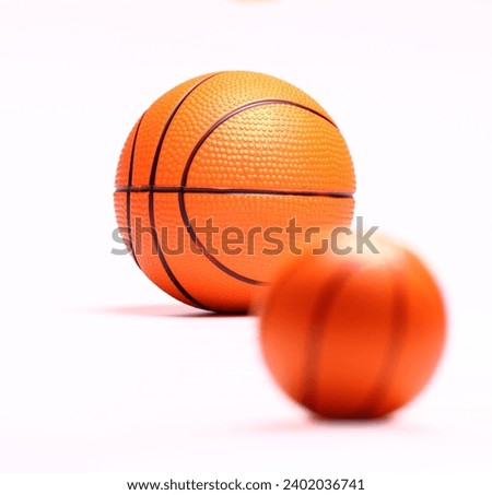 Eye accommodation test - sharpness on the second ball