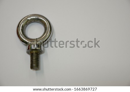 Eye bolts used for providing a lifting point to anything that has a threaded hole in it.