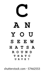 Eye Chart With Message 